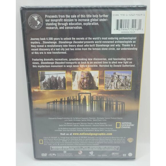 National Geographic Stonehenge Decoded DVD Documentary Donald Sutherland - Picture 2 of 4